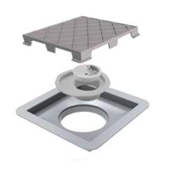 Ralo Quadrado Novii Linear 15x15cm