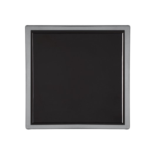Ralo Quadrado Quattro Vistta Preto Mozaik 15cm - Imagem principal - 2f14bfb2-9bc1-494e-ae51-2f1f616f1599
