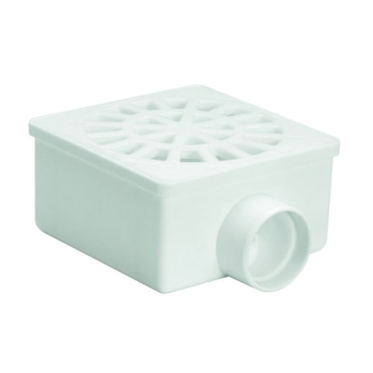 Ralo Quadrado Seco 10x5,4x4cm Branco Amanco - Imagem principal - 11684bbf-cebc-45e8-b114-e8cf8e95e740