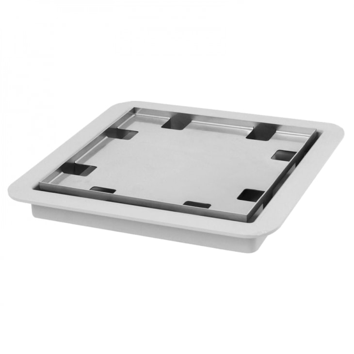 Ralo Square Com Tampa Oculta Linear 15x15cm