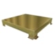 Ralo Square Tampa Gold Linear Acessórios 15x15 cm  - 71d42cee-8893-48d1-9df5-03c01efd73cc