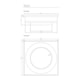 Ralo Touch Escovado Linear 15x15cm - bac51272-a90e-4da8-9116-2387635be7f3
