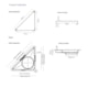 Ralo Triangular Vertex Tampa Rosé Gold Linear Acessórios - 2325a85d-f289-46b4-b1b1-09e697df2e2b