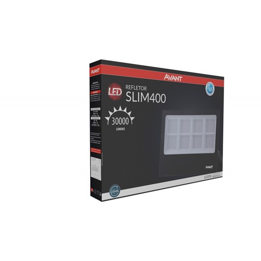 Refletor De Led Slim400 Emissão De Luz Branca Bivolt Avant 6500k - Imagem principal - a99e997b-2ddd-4353-8a8f-08d36cab857f