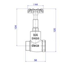 Registro De Pressão 3/4
