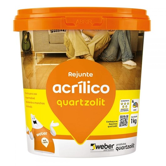 Rejunte Acrílico 1kg Bege Quartzolit - Imagem principal - 940bdb52-acfc-440c-8a47-bfc90b61a85b