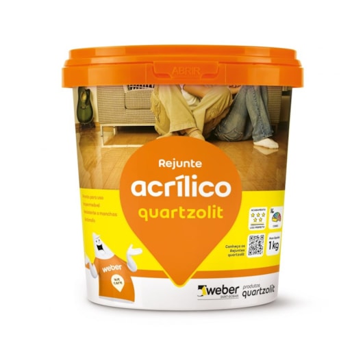 Rejunte Acrílico Argila Quartzolit 1kg  - Imagem principal - 3c15a32b-63fe-4bba-8970-27173c8e3c74