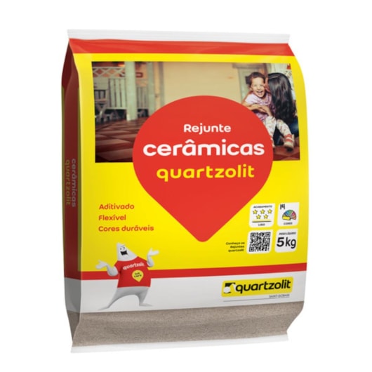 Rejunte Flexível Bege Quartzolit 5kg - Imagem principal - 41336da8-cb94-4447-8072-89b94143cc82