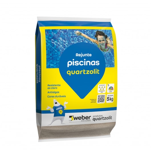 Rejunte Piscina Sc 5kg Verde Floresta Quartzolit - Imagem principal - 115cbaf5-f634-4e3e-b9ea-7a440b70db93