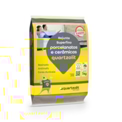 Rejunte Porcelanatos E Cerâmicas Superfino 1kg Preto Grafite Quartzolit