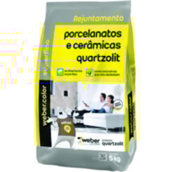 Rejunte Porcelanatos E Cerâmicas Superfino 5kg Corda Quartzolit