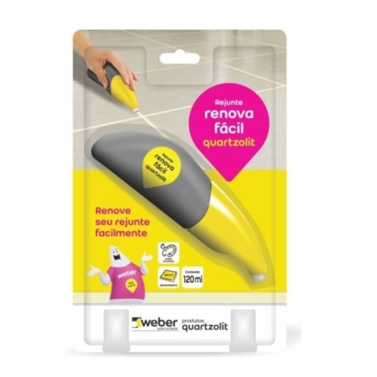 Rejunte Renova Facil Branco Quartzolit 120ml - Imagem principal - 974bf6a2-65c7-4e65-86c7-edc4534bc1fe