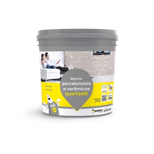Rejunte Superfino Premium 2kg Cinza Artico Quartzolit - Imagem principal - 949c5fc7-1483-4d81-90c8-fad30bba3823