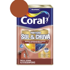 Resina Impermeabilizante Proteção Sol & Chuva Cerâmica Ônix Coral 18L