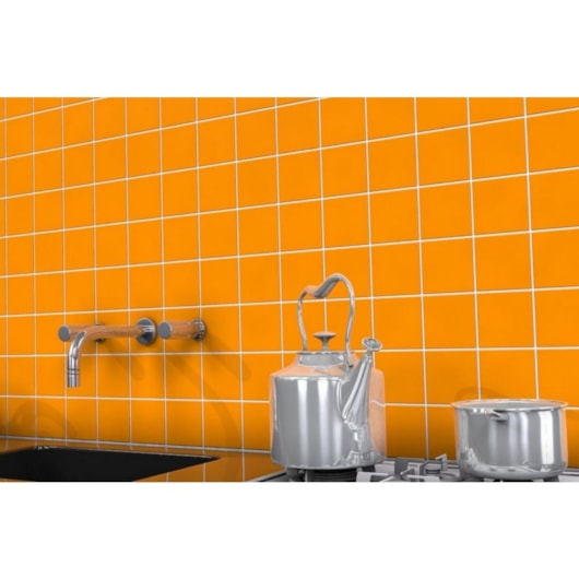 Revestimento 10x10cm Tel Laranja Ceral - Imagem principal - 254f4032-73ea-4e4d-8309-8c82d0ebeedc