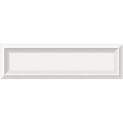 Revestimento Ceusa Invertido Branco Brilhante 8,2x25,7cm Bold