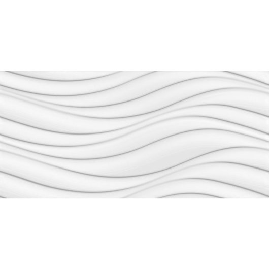 Revestimento Ceusa Nuance Ondas Brilhante 43,2x91cm Branco Retificado  - Imagem principal - 1782a615-5397-4280-a472-5c0877bdffb5