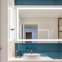 Revestimento Eliane Azul Mar Onda Brilhante 20x20cm Bold