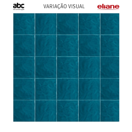 Revestimento Eliane Azul Mar Onda Brilhante 20x20cm Bold - Imagem principal - 4a8990d7-5066-4f0b-bbd1-f693318cd7d2