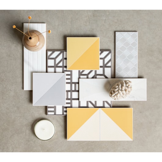 Revestimento Eliane Decor Bauhaus Mix Amarelo Acetinado 14,5x14,5cm - Imagem principal - 62b9e773-20e0-49c8-b102-994de0bf63eb