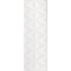 Revestimento Eliane Origami Acetinado 30x90cm Branco Retificado 