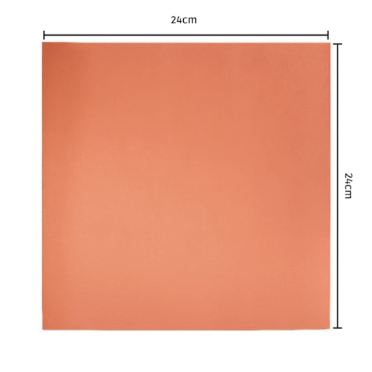 Revestimento Eurogres Lajota Terracota Lisa 24x24cm - Imagem principal - eee34d3e-babb-47eb-bda1-cf28534b7994