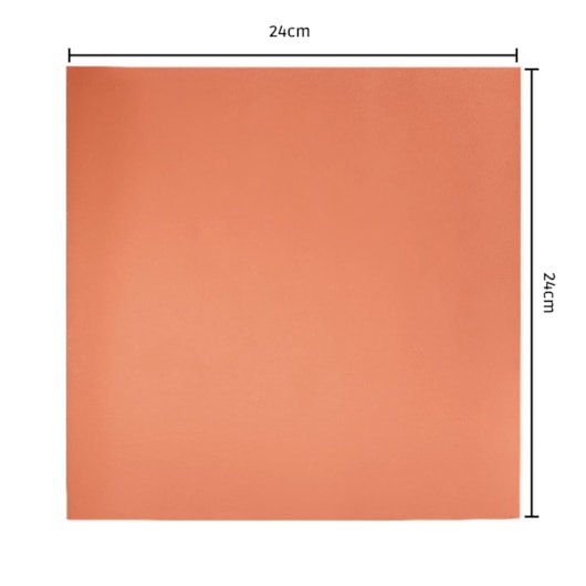 Revestimento Eurogres Lajota Terracota Lisa 24x24cm - Imagem principal - 9f1b0c8b-c083-4625-ac8b-6ebce7b6e891