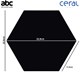 Revestimento Hexagonal Para Fachada 22,8x22,8cm Black Ceral - 3db5c011-525a-4de3-9021-92bc3fc50eee
