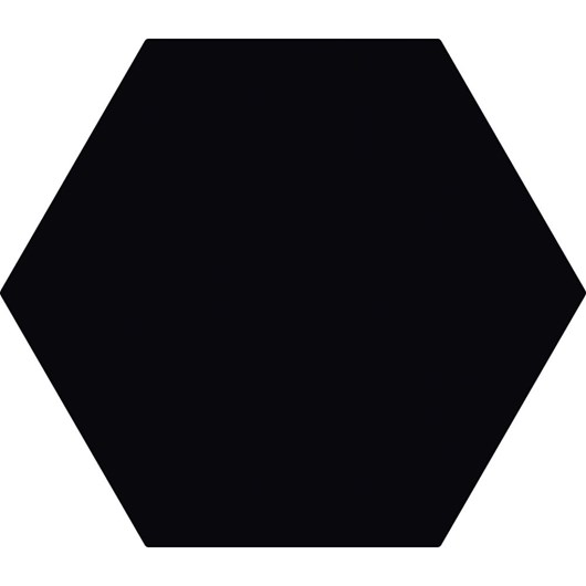 Revestimento Hexagonal Para Fachada 22,8x22,8cm Black Ceral - Imagem principal - 7a65ea16-7d8a-4a2f-9f5f-14f57d0714ef