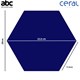 Revestimento Hexagonal Para Fachada 22,8x22,8cm Blue Ceral - df27df1c-d996-4728-a3a2-b3c3fc750720