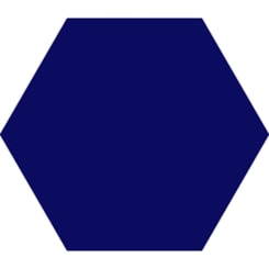 Revestimento Hexagonal Para Fachada 22,8x22,8cm Blue Ceral