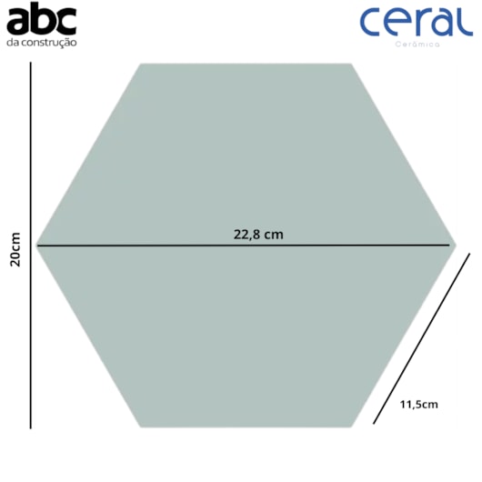 Revestimento Hexagonal Para Fachada 22,8x22,8cm Cinza Ceral - Imagem principal - 9b95ee6d-c6fd-41cc-a81a-b180c30770c8