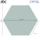 Revestimento Hexagonal Para Fachada 22,8x22,8cm Cinza Ceral - 67324acc-7be1-4c28-997f-e2808f953073