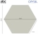 Revestimento Hexagonal Para Fachada 22,8x22,8cm Marfim Ceral - a9bfad23-dd27-4fe0-aa14-41f81e5905a0