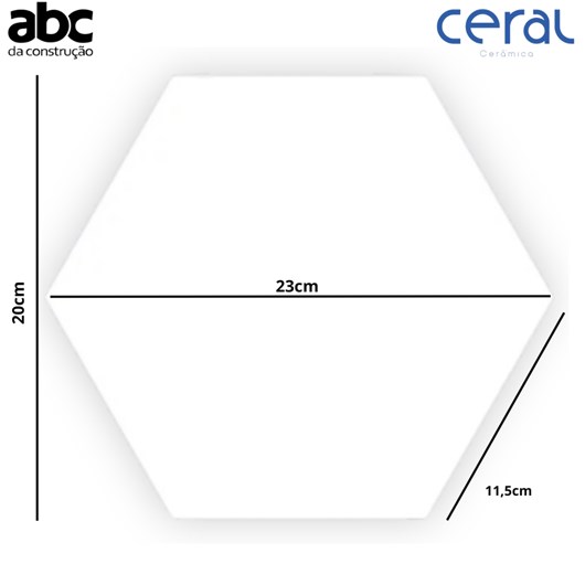 Revestimento Hexagonal Para Fachada 22,8x22,8cm White Ceral - Imagem principal - 4db1e7cd-4bfb-43d8-85f4-a4e028470407