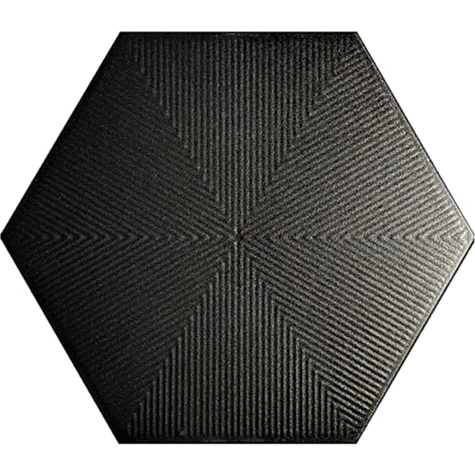 Revestimento Hexagonal Para Fachada Connect Black Ceral - Imagem principal - ecbe24e8-7140-4027-b566-cbce52a001c3