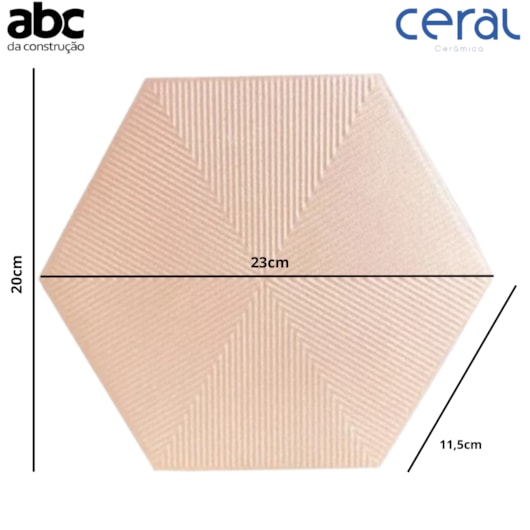 Revestimento Hexagonal Para Fachada Connect Soft Pink Ceral - Imagem principal - 19ba6e92-4d6e-480e-89bd-263ad83eb896