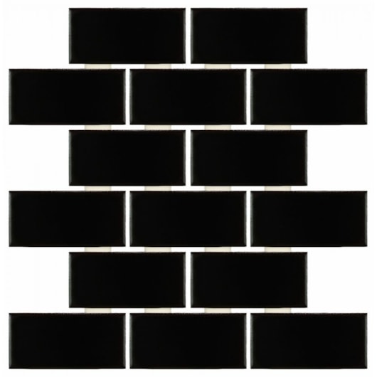 Revestimento Junta Amarrada 05x10cm Nero Atlas - Imagem principal - 82e13549-166d-4844-a688-22a8543e1d93
