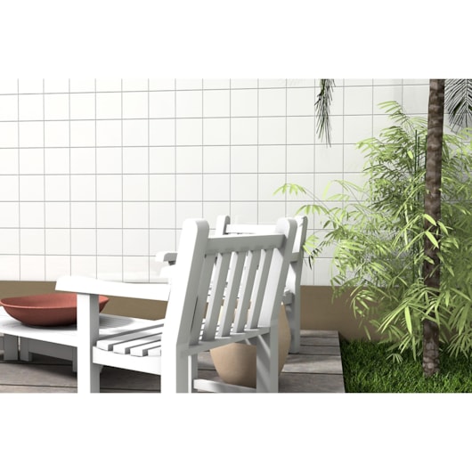 Revestimento Para Fachada 15,5x15,5cm Branco Ceral - Imagem principal - 6fa2160b-e225-49ef-b800-59e2aae427b5