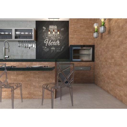 Revestimento Para Fachada 7,5x25cm Brick Terracota Ceral - Imagem principal - 512d5d81-6279-40f0-a0ea-1838a3c96af4