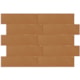 Revestimento Para Fachada Ceral Brick Color Coral Brilhante 7,5x25cm - c662676f-12e7-4470-99c3-7e6971d799aa