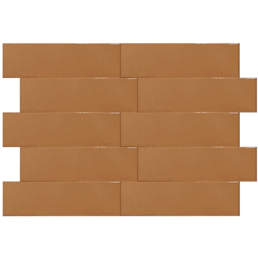 Revestimento Para Fachada Ceral Brick Color Coral Brilhante 7,5x25cm - Imagem principal - b9e454bf-b914-4438-8cf5-3440274f35ef