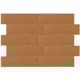 Revestimento Para Fachada Ceral Brick Color Coral Brilhante 7,5x25cm - 51369181-85d8-4d80-a5a0-41d8e38857ee