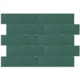 Revestimento Para Fachada Ceral Brick Color Esmeralda Brilhante 7,5x25cm - 42f6f03b-8efb-4ad3-862b-48ca7d92b9bb