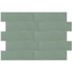 Revestimento Para Fachada Ceral Brick Color Menta Brilhante 7,5x25cm - 596e11bf-0769-46b4-a63d-bed39d1d91a4