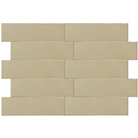 Revestimento Para Fachada Ceral Brick Color Nude Brilhante 7,5x25cm - Imagem principal - 5eba74e5-da69-44bf-ac1a-7c02d2b513d1