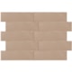 Revestimento Para Fachada Ceral Brick Color Soft Pink Brilhante 7,5x25cm - 858e7a60-25c8-4bae-8ffa-c9cf3bdd7537