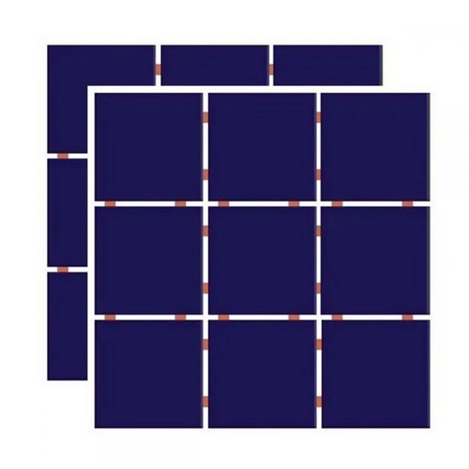 Revestimento Para Fachada E Piscina 10x10cm Telado Azul Cobalto Ceral - Imagem principal - 3f78a554-581a-4105-83a8-b0dc7f507ae0