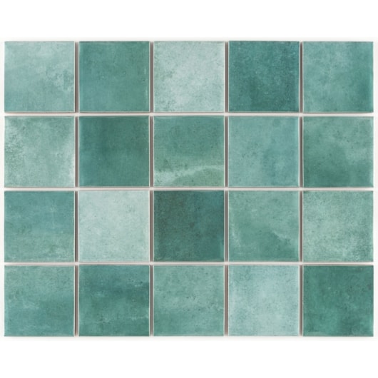 Revestimento Para Fachada E Piscina 7,5x7,5cm Bold Noronha Jade Mesh Brilhante Lp Eliane - Imagem principal - d1679fb7-c512-4af9-abe1-20101ce64fc7