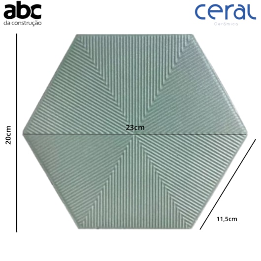 Revestimento para Fachada Hexagonal Connect Green Ceral - Imagem principal - fb302411-d9c0-4a5d-87fb-ff9b9aea689e